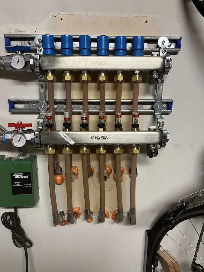 Plumber performing Gas Leak Detection at a residential property in Ohio